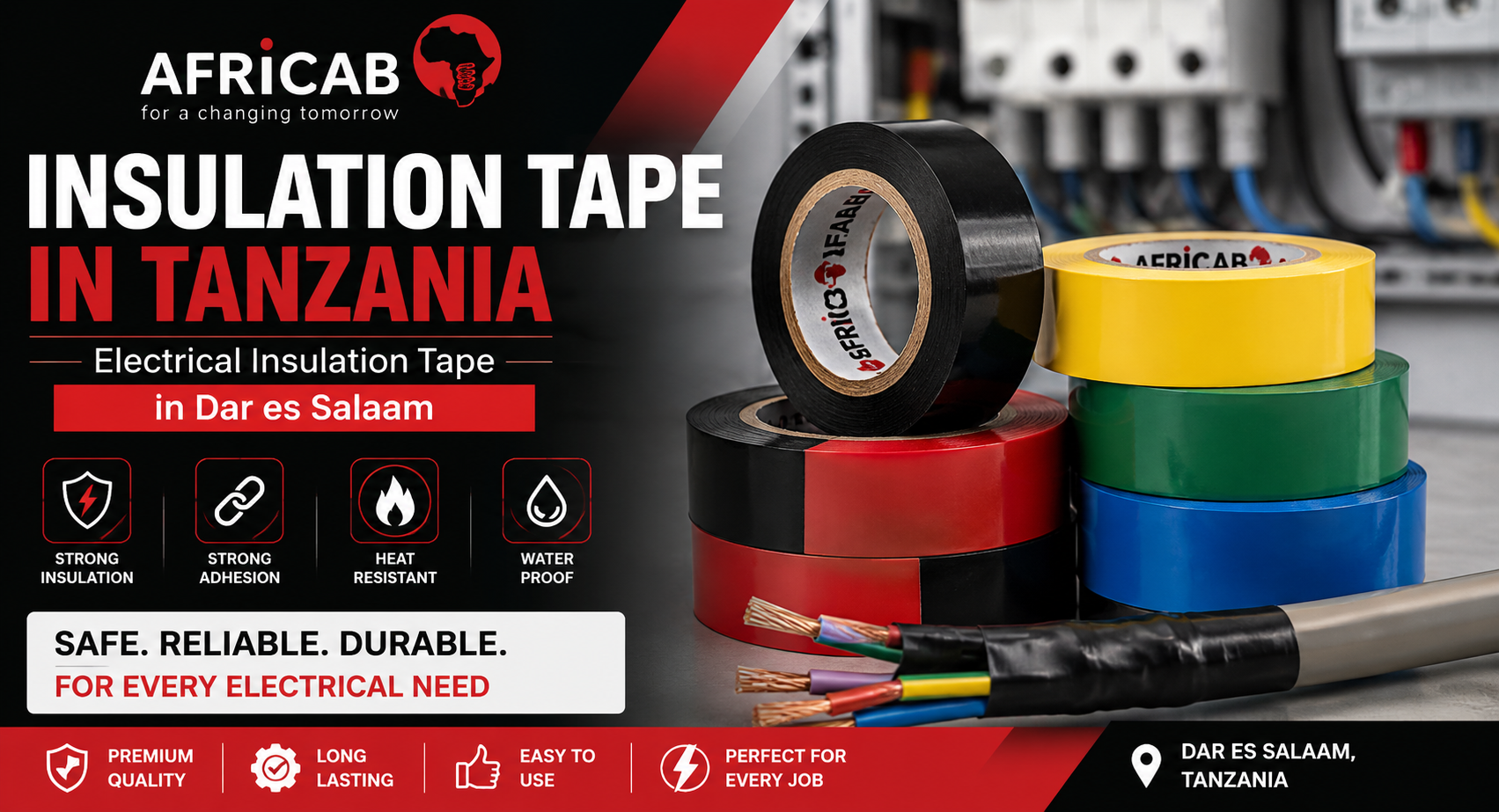 Insulation Tape in Tanzania | Electrical Insulation Tape in Dar es Salaam | AFRICAB