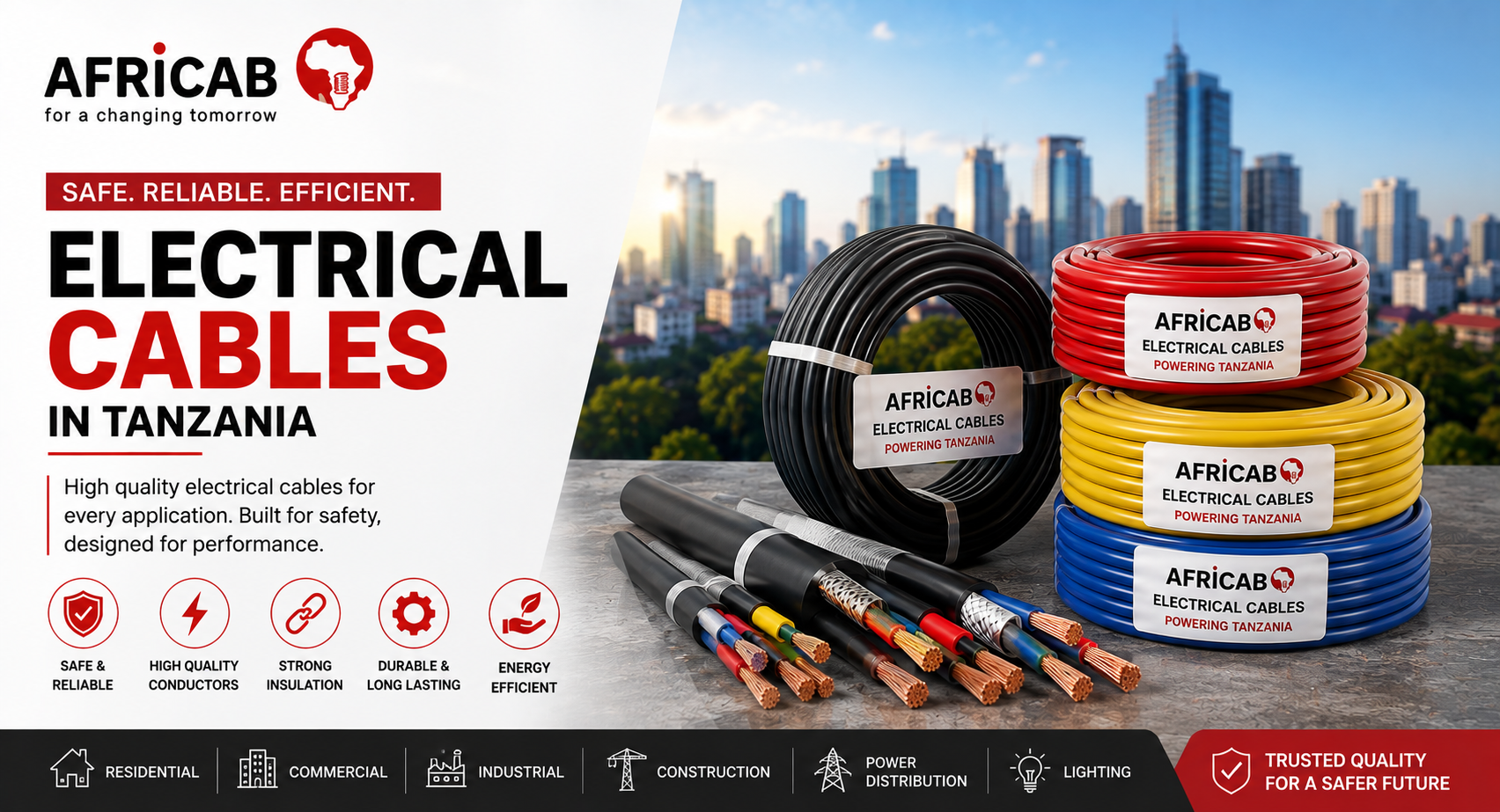 Electrical Cables in Tanzania | Reliable Cables by AFRICAB