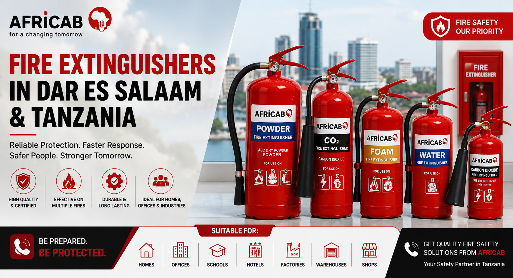 Fire Extinguishers in Dar es Salaam & Tanzania | AFRICAB