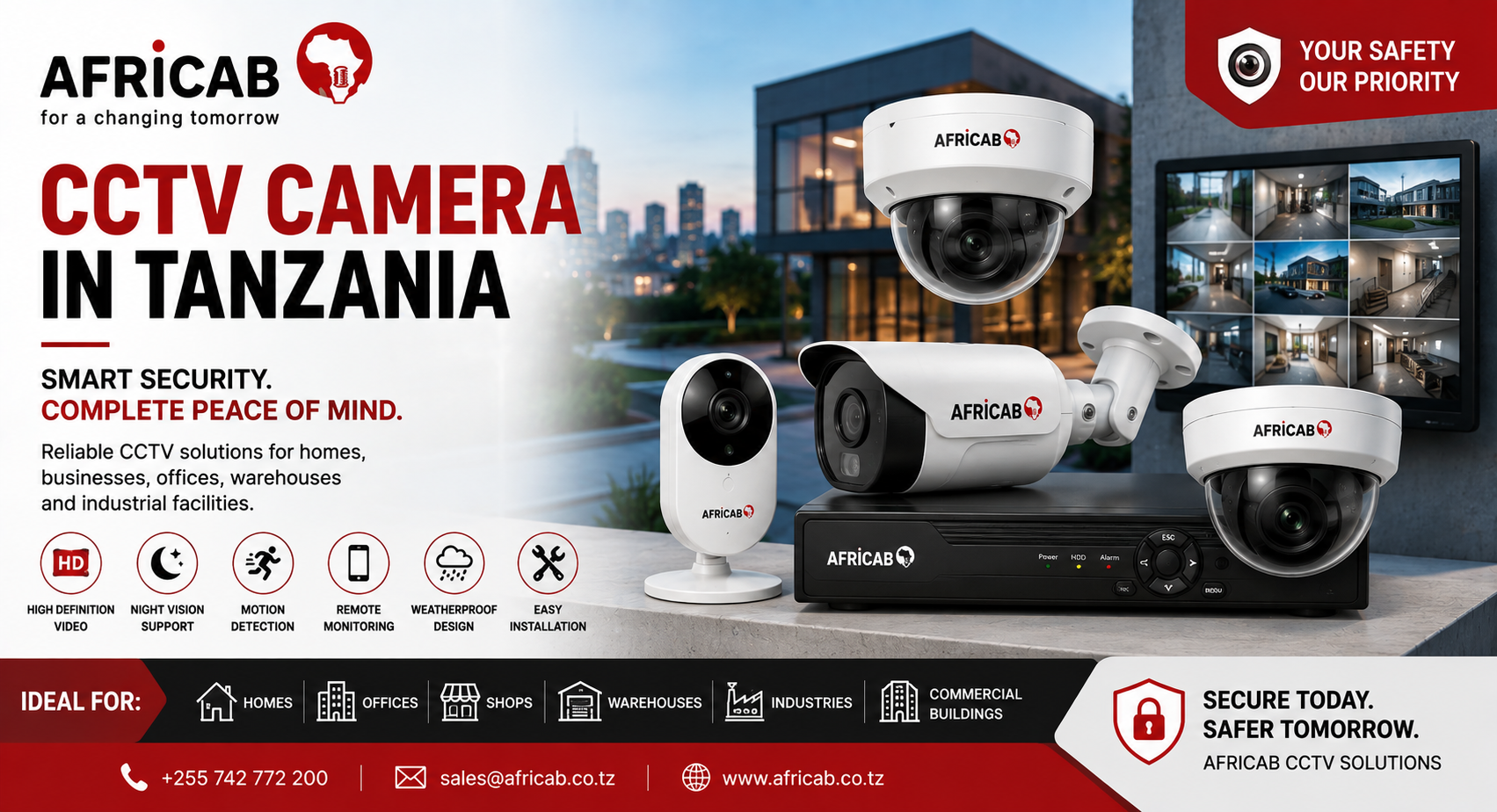 CCTV Camera in Tanzania | Reliable Security Solutions by AFRICAB