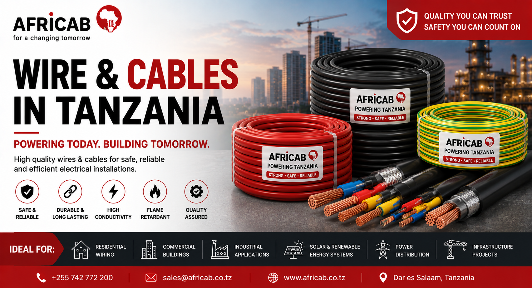 Wire & Cables in Tanzania – 2026 Trends & Solutions | AFRICAB