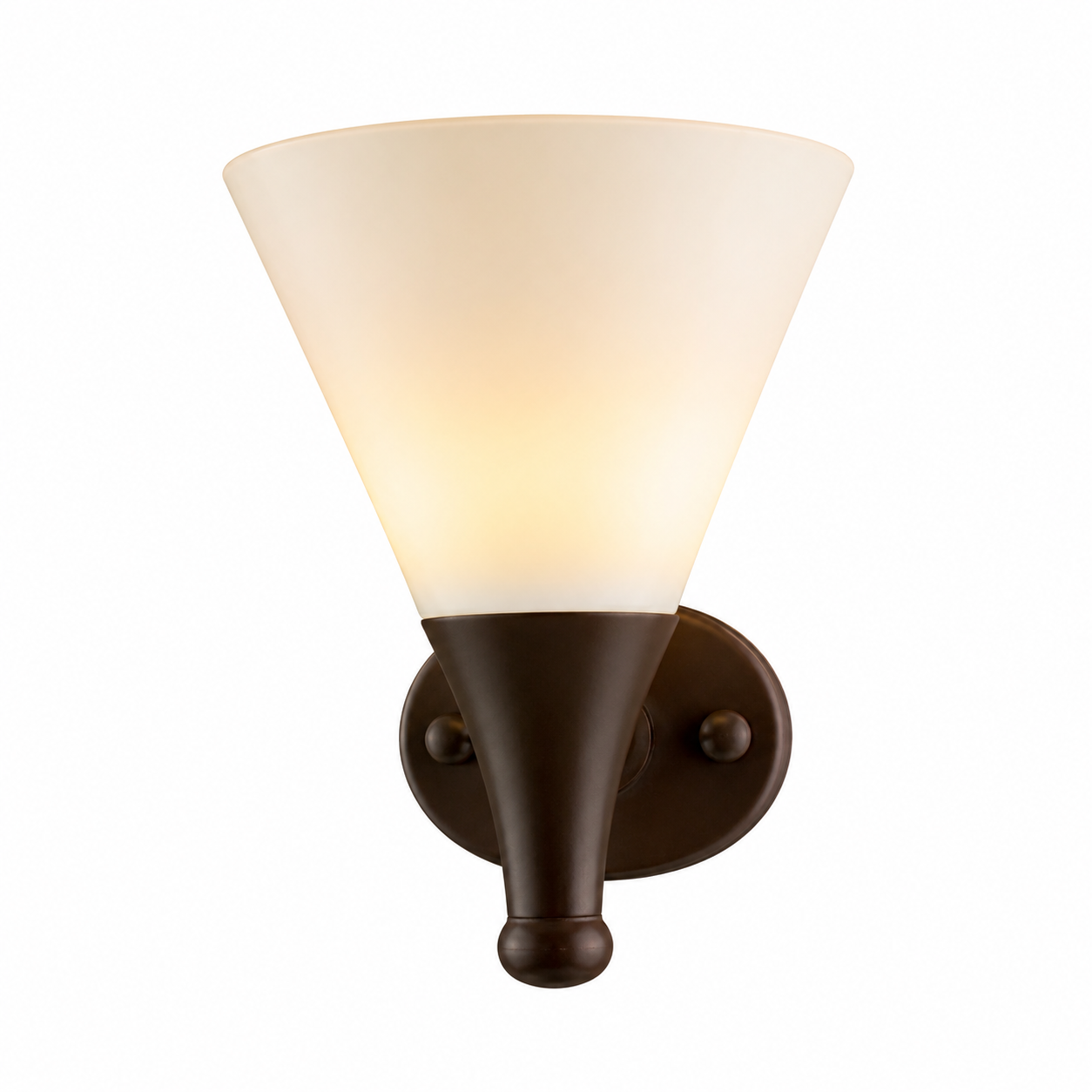 Wall Lamp Iron+Wood+Glass E27*1