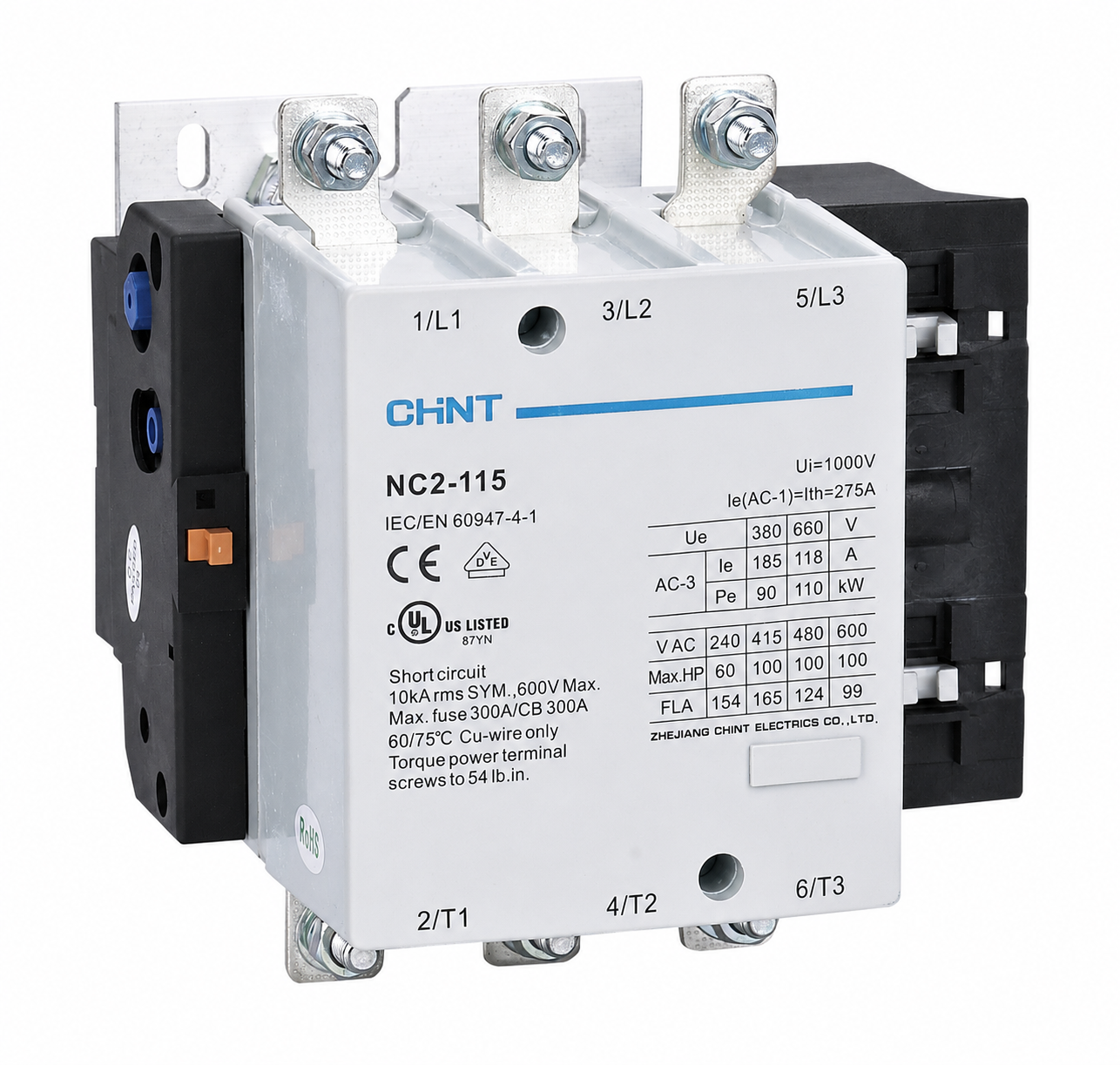 CHINT Contactors  Nc2 115 (200Amp) 230V / 380V 50Hz