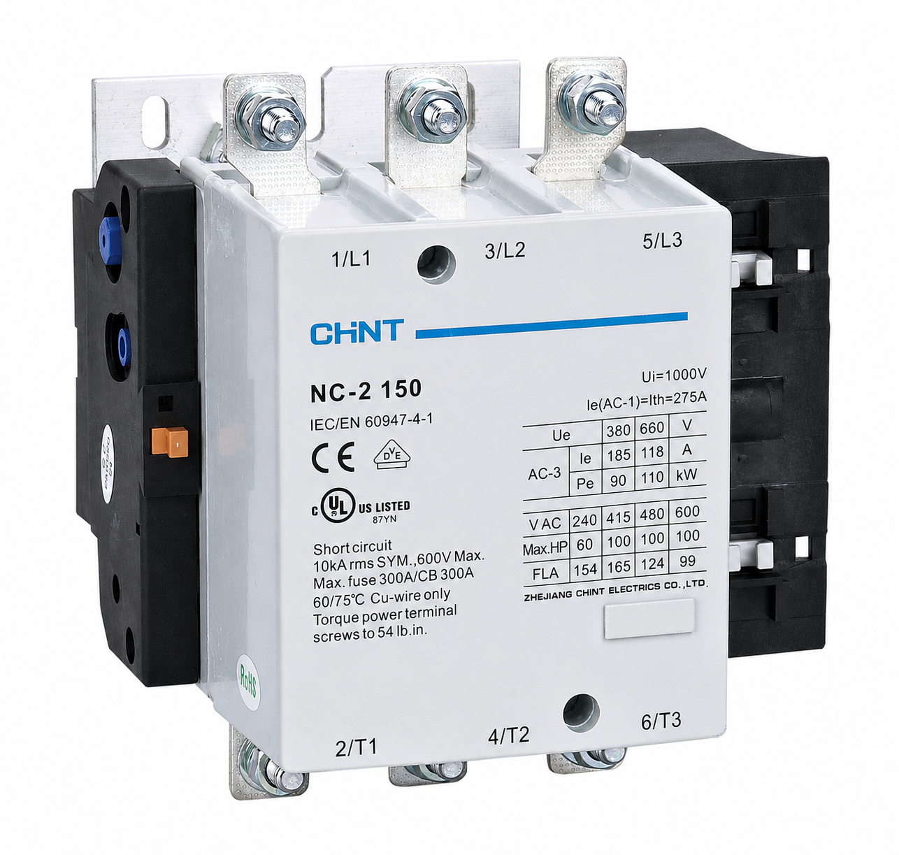 CHINT Contactors  Nc2 150 (200Amp) 230V / 380V 50Hz