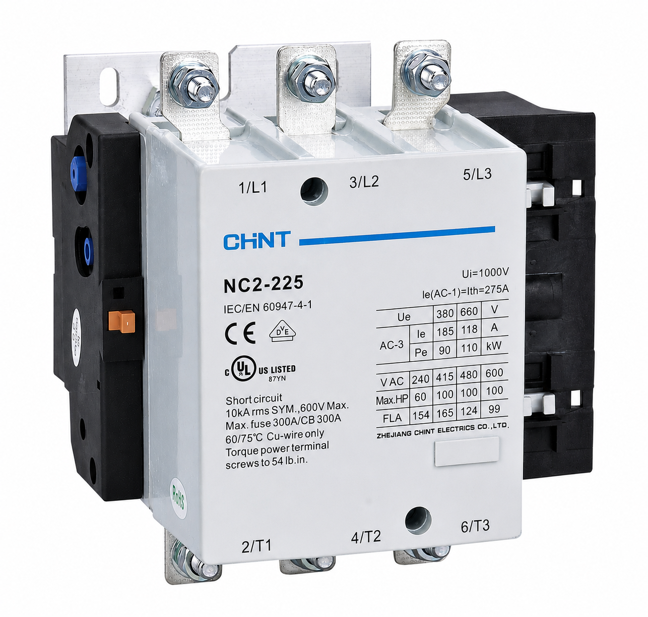 CHINT Contactors  Nc2 225 (275Amp) 230V / 380V 50Hz