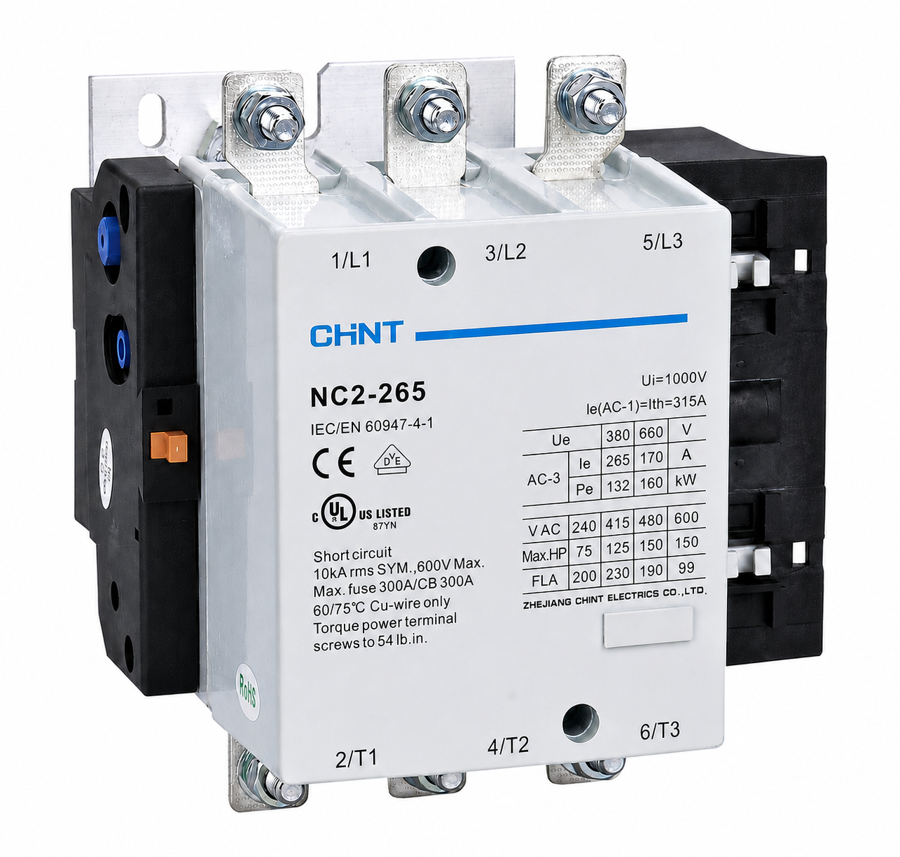 CHINT Contactors  Nc2 265 (315Amp) 230V / 380V 50Hz