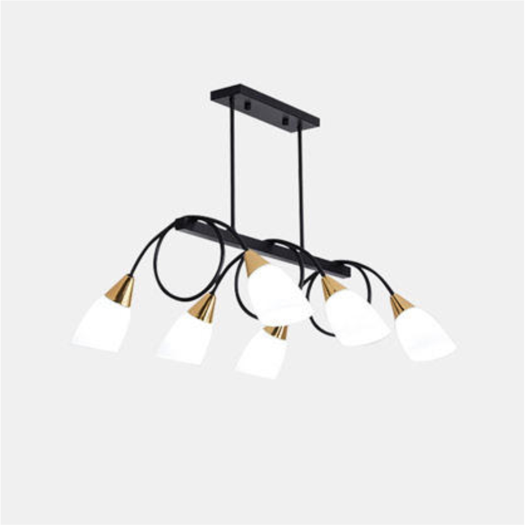 Chandelier E27 6 Holder Black