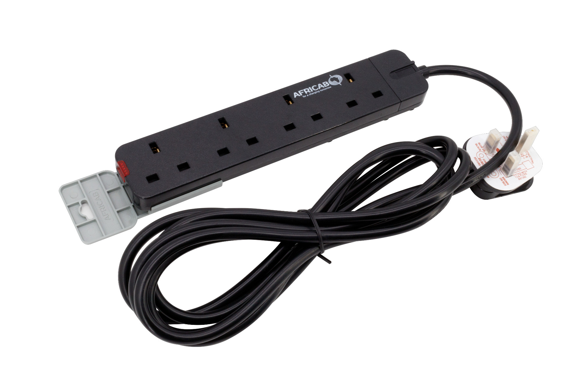 Extension Africab UK-1004-BK 3 Mtr Cable (1.25 sq.mm x 3 core) Black